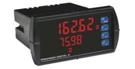 Precision Digital PD6262-6R2 ProVu Dual Analog Input Flow Rate/Totalizer Digital Panel Meter, 2 relays, VAC-