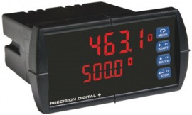 Precision Digital PD6310-6H7 ProVu Pulse Input Batch Controller Digital Panel Meter with SunBright display, 4 relays-