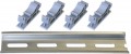 Precision Digital PDA1002 DIN Rail Mounting Kit for Two Expansion Modules-