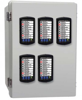 Precision Digital PDA2305-V NEMA 4X Plastic Vertical Enclosure for &amp;frac18; DIN digital panel meters, 5 cutouts-