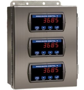 Precision Digital PDA2603-1 Stainless-Steel NEMA 4X Horizontal Enclosure, 11.5 x 8.9 x 4&amp;quot;, 1 cutout-