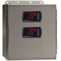 Precision Digital PDA2604-2C Stainless-Steel NEMA 4X Horizontal Enclosure, 13.5 x 12.9 x 6in, 2 Cutouts-