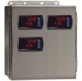 Precision Digital PDA2604-3 Stainless-Steel NEMA 4X Horizontal Enclosure, 13.5 x 12.9 x 6in, 3 Cutouts-