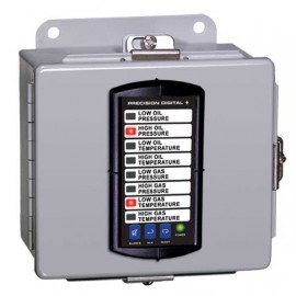 Precision Digital PDA2701-V Steel NEMA 4 Vertical Enclosure, 7.5 x 6.9 x 4in, 1 Cutout-