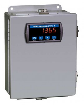 Precision Digital PDA2703-1 Steel NEMA 4 Horizontal Enclosure, 11.5 x 8.9 x 4in, 1 Cutout-