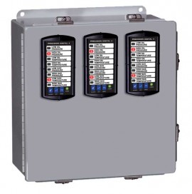 Precision Digital PDA2703-V Steel NEMA 4 Vertical Enclosure, 13.5 x 12.9 x 6in, 3 Cutouts-