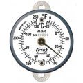 PTC Instruments 312DST1 Dual-Scale Tab Mount Thermometer, 0 to 250&amp;deg;F/-20 to 120&amp;deg;C-