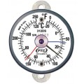 PTC Instruments 312DST1MM Dual-Scale Tab Mount Thermometer with max-min hands, 0 to 250&amp;deg;F/-20 to 120&amp;deg;C-
