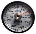 PTC Instruments 314CRRMM Magnetic Rail Thermometer with max-min hands, 10 to 400&amp;deg;C-