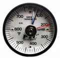 PTC Instruments 314FRRMM Magnetic Rail Thermometer with max-min hands, 50 to 750&amp;deg;F-