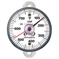 PTC Instruments 314FT1L Tab Mount Surface Thermometer with ancillary hand, 50 to 750&amp;deg;F-