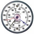 PTC Instruments 315DSMM Dual-Scale Magnetic Surface Thermometer with max-min hands, 0 to 150&amp;deg;F/-20 to 65&amp;deg;C-