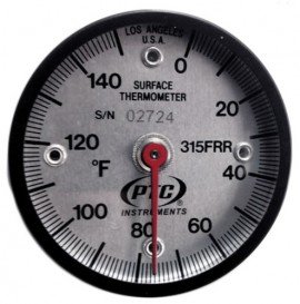PTC Instruments 315FRR Industrial Magnetic Rail Thermometer, 0 to 150&amp;deg;F-