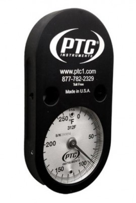 PTC Instruments 520-312C Cylindrical Tank Surface Thermometer, -20 to 120&amp;deg;C-