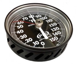 PTC Instruments 815FL Bimetal Lab Thermometer with Lazy Hand, 0 to 150&amp;deg;F-