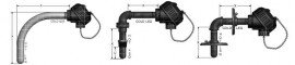 Pyromation K8A-12-12 Angle Thermocouple, 12&quot;-