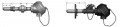 Pyromation K8C-36-1 Thermocouple with Metal-Alloy Protection Tubes, 36&quot;-