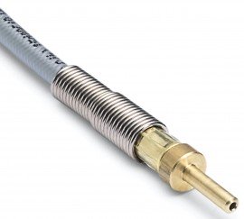 Ralston 1P1P-HOS-10ft Quick-Test Hose, 0.13" tube stub brass hose ends, 10' L-