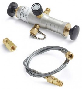 Ralston DP0V-2FBA Pneumatic Hand Pump, 125 psi, 0.25&quot; female NPT gauge adapter-