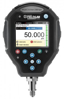 Ralston FLP1-GH-2B FieldLab Pressure Instrument, 50 psi, 0.25&quot; Male BSPP bottom connection-