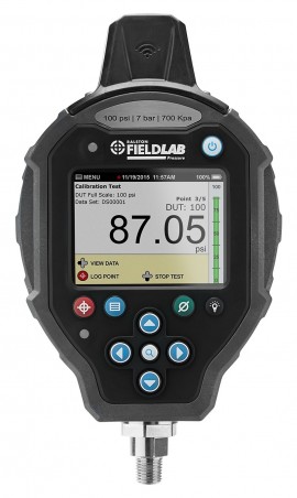 Ralston FLP1-GL-QF-W1 FieldLab Pressure Instrument with wireless module, 300 psi, female Quick-Test bottom connection-