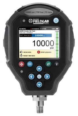 Ralston FLP1-GV-XH ATEX/IECEx Pressure FieldLab Instrument, 10,000 psi, 0.25&quot; male HIP connection-