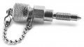 Ralston QTFT-FRS0 DP Transmitter Quick-Test Fitting with cap and chain, &lt;sup&gt;5&lt;/sup&gt;&amp;frasl;&lt;sub&gt;16&lt;/sub&gt;&amp;quot;-24 UNF male, stainless steel-
