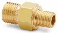Ralston QTHA-1MB0-RT Brass Connector, 0.13&quot; male BSPT (ISO 7/1) x male Quick-Test, no check-valve-