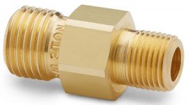 Ralston QTHA-1MBO Brass, 1/8" Male NPT x male Quick-Test No Check Valve-
