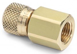 Ralston QTHA-2FBA-RG G Female BSPP (ISO 228/1) x Female Quick-Test Adapter, 0.25", brass-