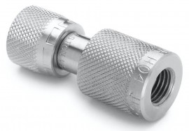 Ralston QTHA-2FSA-AN-QD Female 37&amp;deg; Flare (AN/JIC -04) x Female Quick-Test Adapter, 0.25&quot;, stainless steel-