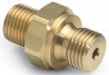 Ralston QTHA-2MB0-RS Brass Quick-Test Connector, G 0.25&quot; male BSPP (ISO 228/1) x male QT-