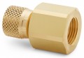 Ralston QTHA-3FBA-RG G Female BSPP (ISO 228/1) x Female Quick-Test Adapter, 0.38&quot;, brass-