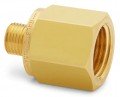 Ralston QTHA-4FB0-RG G Female BSPP (ISO 228/1) x Male Quick-Test Adapter, 0.5&quot;, brass-