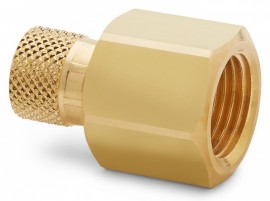 Ralston QTHA-4FBA-RG G Female BSPP (ISO 228/1) x Female Quick-Test Adapter, 0.5", brass-