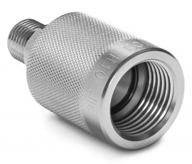 Ralston QTHA-5FSF-QD Stainless-Steel Adapter, 0.63&quot; female 37&amp;deg; flare (AN/JIC -10) x male Quick-Test-
