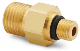 Ralston QTHA-5SB0 QTVC Outlet Port, male quick-test, brass-