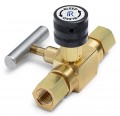 Ralston QTHA-BLB0-2F-2F Block and Bleed Valve, 0.25&quot; female NPT inlet x 0.25&quot; female NPT outlet-