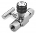 Ralston QTHA-BLS0-2F-2F Block and Bleed Valve, 0.25&quot; female NPT inlet x 0.25&quot; female NPT outlet-