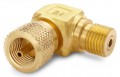 Ralston QTHA-HCBL Brass 90&amp;deg; Elbow Connector, male Quick-Test x female Quick-Test-