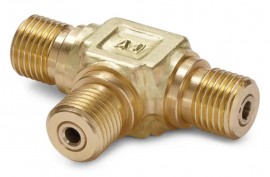 Ralston QTHA-HSTE Male Quick-Test Run x Male Quick-Test Run x Male Quick-Test Branch Tee-