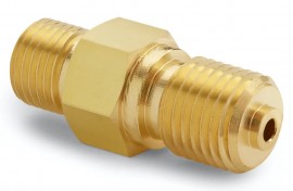 Ralston QTHA-MMB0-1415 Male M14 x 1.5 mm x Male Quick-Test Adapter, brass-