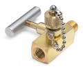 Ralston QTVF-000B Shut-Off Valve, 0.25&quot; MNPT x 0.25&quot; FNPT with male QT test port, brass-