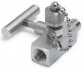 Ralston QTVF-000S Stainless-Steel Shut-Off Valve, 0.25&quot; MNPT x 0.25&quot; FNPT with male QT test port-