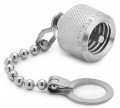 Ralston XTFT-CAPS Cap and chain for male quick-test XT adapters, stainless steel-