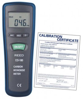 REED CO-180 Carbon Monoxide Meter, -