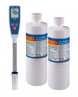 REED R3510-KIT Long Stem pH Meter and 4pH/7pH Buffer Solution Kit-