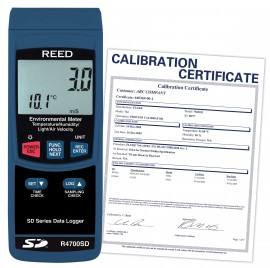 REED R4700SD-NIST  Data Logging Environmental Meter,-