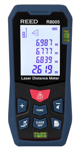 REED R8005 Laser Distance Meter, 164' (50m)-