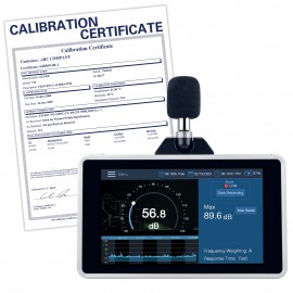 REED R8075-NIST Sound Level Meter, Desktop/Wall Mount-